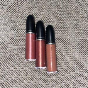 MAC Cosmetics Retro Matte - Brunt Spice, Gemz & Roses, Pearl Punk Bundle